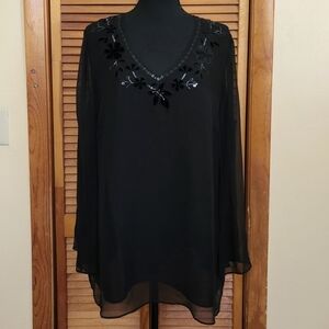 EUC Avenue Floral Blouse Plus Size 14/16